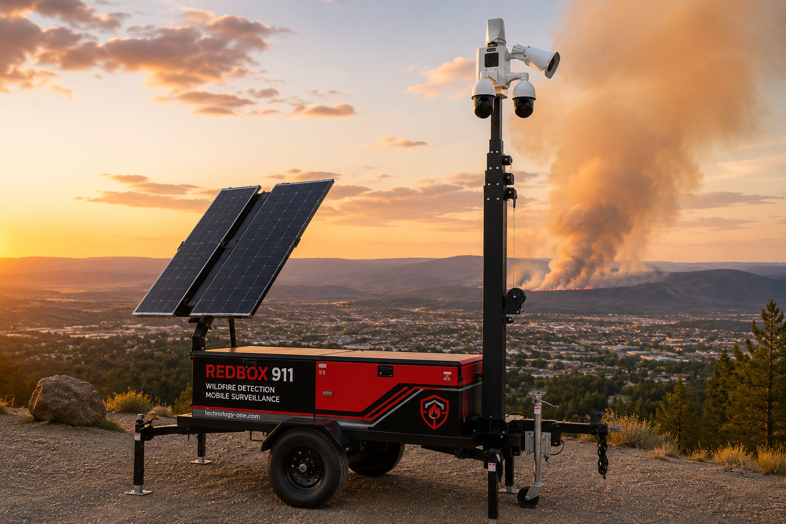 RedBox 911 Mobile wildfire monitoring station